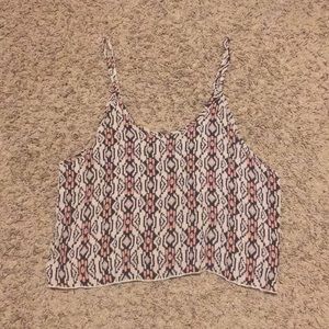 Brandy Melville Tribal Spaghetti Strap Blouse